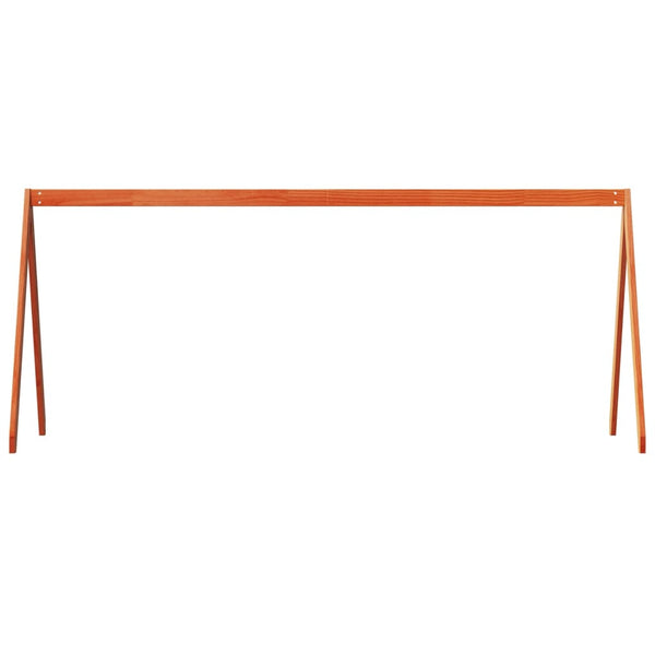 Lastensängyn katos vahanruskea 209x95,5x88 cm täysi mänty