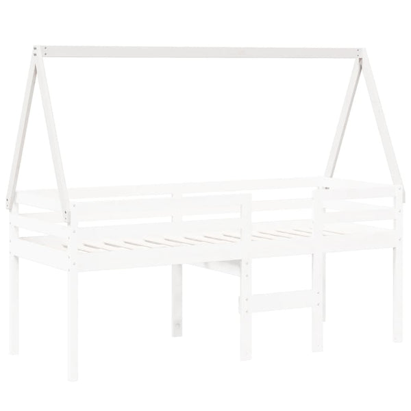 Valkoinen lastensängyn katos Sapet 199x95,5x88cm (mänty)