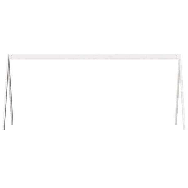 Lastensängyn katos valkoinen 199x80,5x88 cm täysi mänty