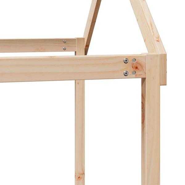 Lastensängyn katos 207x80,5x151,5 cm täysi mänty