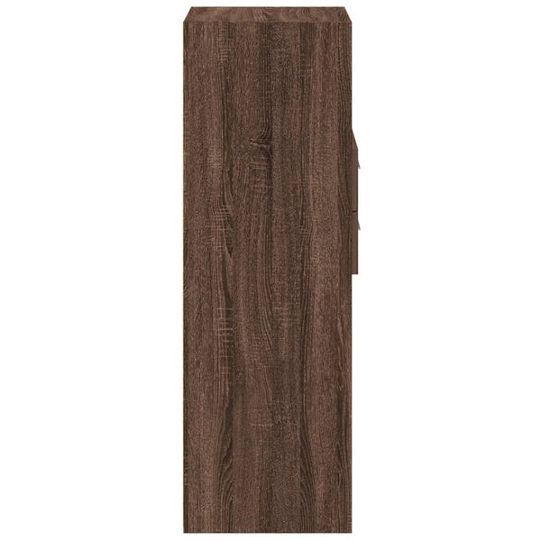 Kaappi ruskea tammi 45x42,5x124 cm tekninen puu