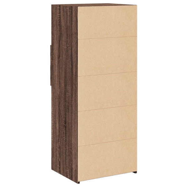 Kaappi ruskea tammi 50x42,5x124 cm tekninen puu