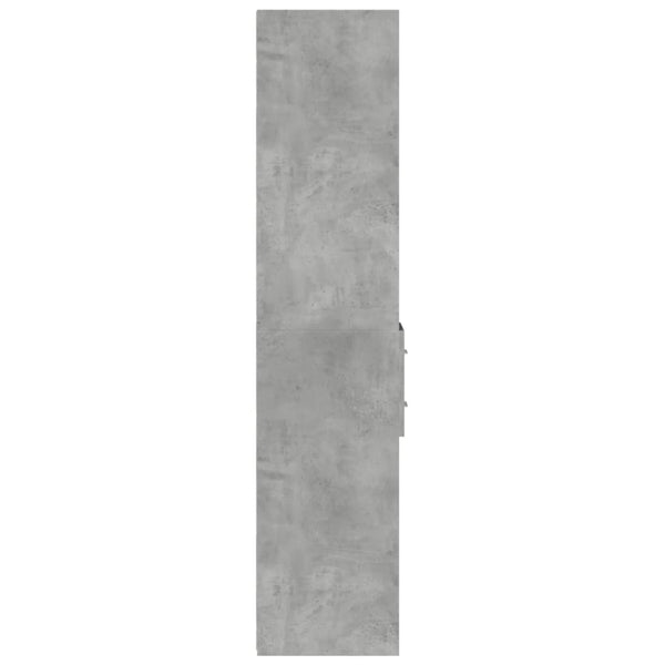 Kaappi betoninharmaa 30x42,5x185 cm tekninen puu