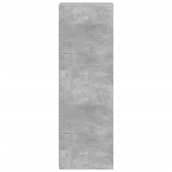 Kaappi betoninharmaa 30x41x124 cm tekninen puu