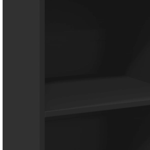 Kaappi musta 45x41x124 cm tekninen puu