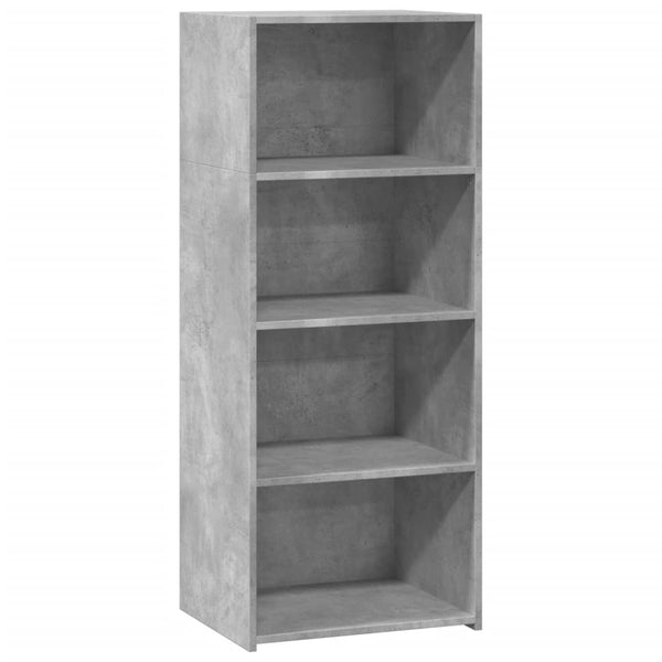 Kaappi betoninharmaa 50x41x124 cm tekninen puu