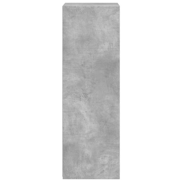Kaappi betoninharmaa 50x41x124 cm tekninen puu