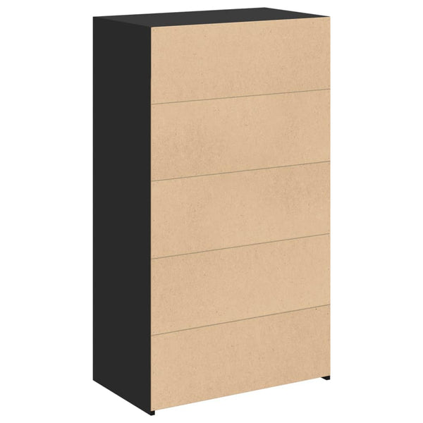 Kaappi musta 70x41x124 cm tekninen puu