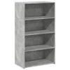 Kaappi betoninharmaa 70x41x124 cm tekninen puu