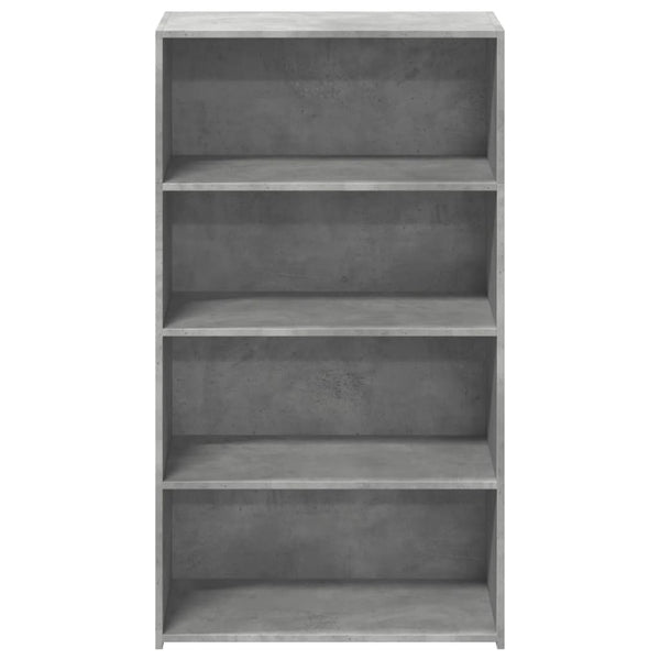 Kaappi betoninharmaa 70x41x124 cm tekninen puu