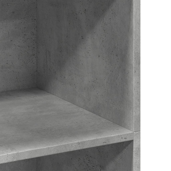 Kaappi betoninharmaa 70x41x124 cm tekninen puu