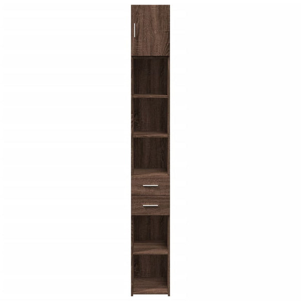 Säilytyskaappi kapea ruskea tammi 30x42,5x225 cm tekninen puu