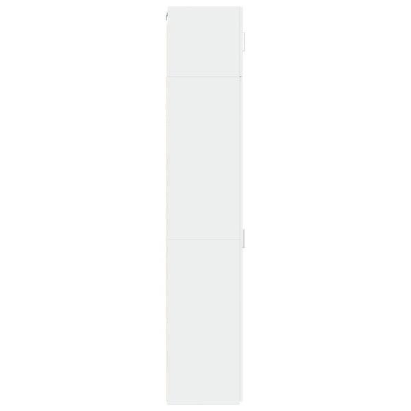 Valkoinen säilytyskaappi kapea Seirlet 40x42,5x225cm (puinen)