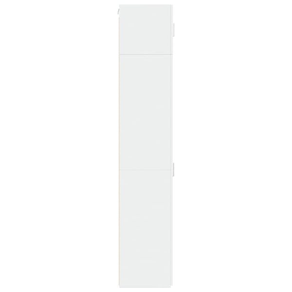 Valkoinen säilytyskaappi kapea Mariclia 45x42,5x225cm (puinen)