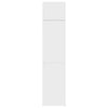 Valkoinen säilytyskaappi kapea Gulzade 50x42,5x225cm (puinen)