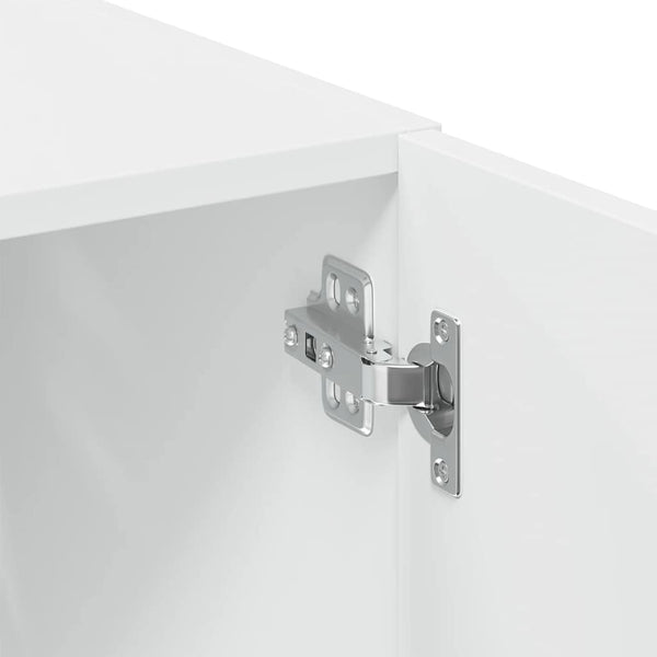 Valkoinen säilytyskaappi kapea Gulzade 50x42,5x225cm (puinen)