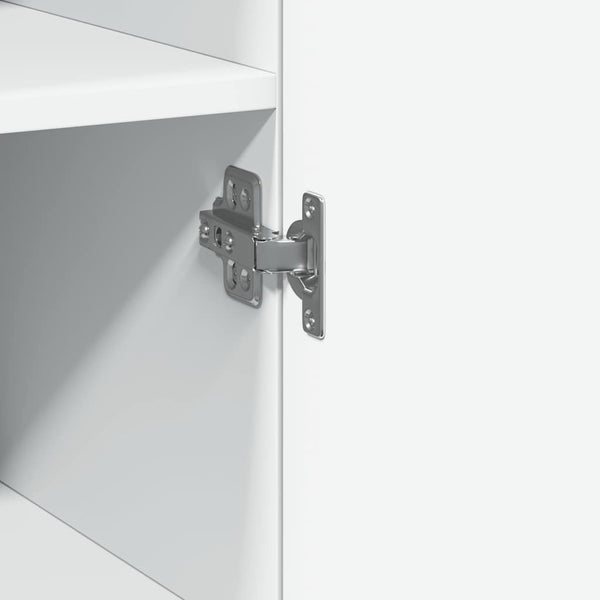 Valkoinen säilytyskaappi kapea Gulzade 50x42,5x225cm (puinen)