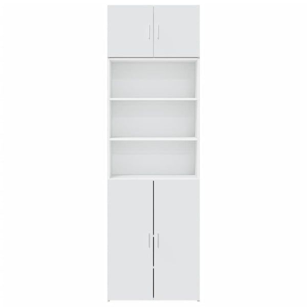 Säilytyskaappi valkoinen 70x42,5x225 cm tekninen puu