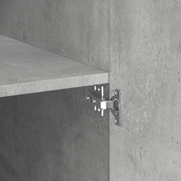 Betoninharmaa säilytyskaappi Scott 70x42,5x225cm (puinen)