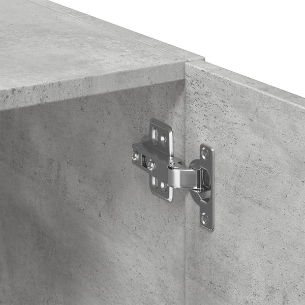 Betoninharmaa säilytyskaappi Scott 70x42,5x225cm (puinen)