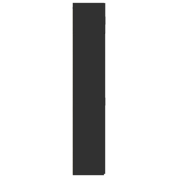 Musta säilytyskaappi Ugron 70x42,5x225cm (puinen)