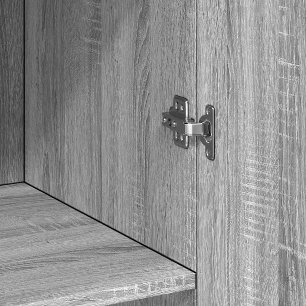 Harmaa säilytyskaappi Ugron 70x42,5x225cm (puinen)