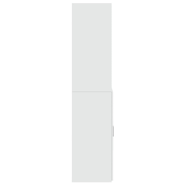 Kaappi valkoinen 70x42,5x185 cm tekninen puu