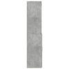Kaappi betoninharmaa 80x42,5x185 cm tekninen puu