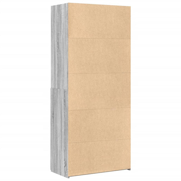 Kaappi harmaa Sonoma 80x42,5x185 cm tekninen puu