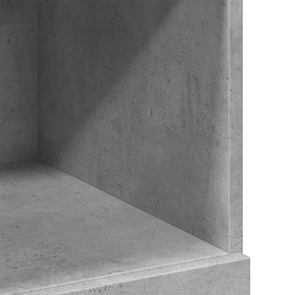 Kaappi betoninharmaa 80x42,5x124 cm tekninen puu