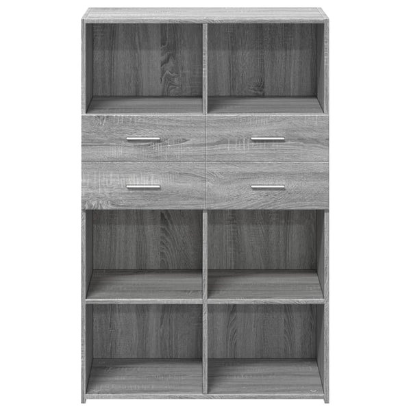Kaappi harmaa Sonoma 80x42,5x124 cm tekninen puu