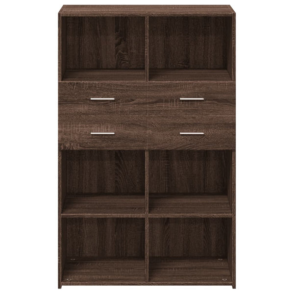 Kaappi ruskea tammi 80x42,5x124 cm tekninen puu