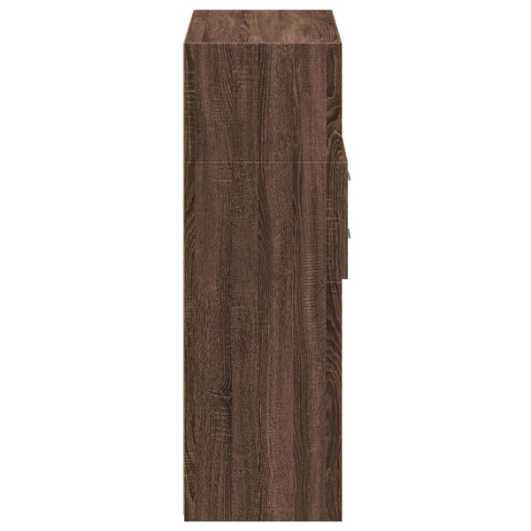 Kaappi ruskea tammi 80x42,5x124 cm tekninen puu