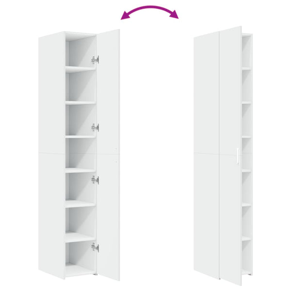 Valkoinen kaappi Pighi 30x42,5x185cm (puinen)