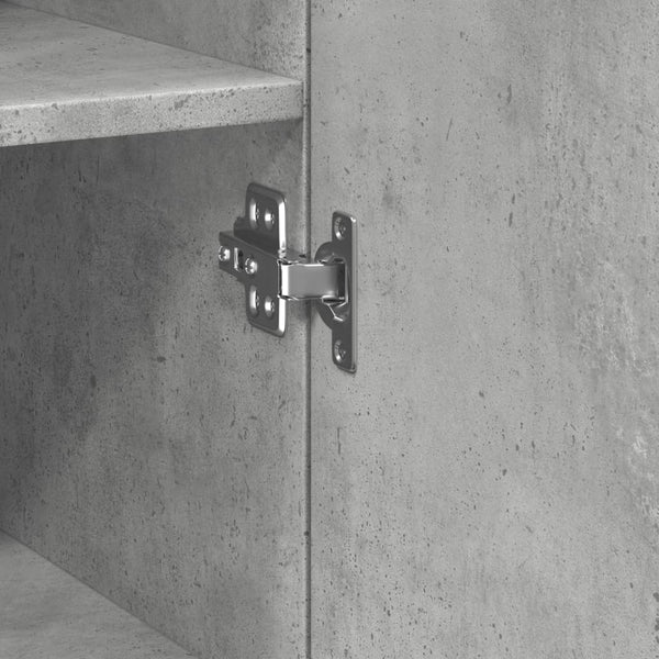 Betoninharmaa kaappi Pighi 30x42,5x185cm (puinen)