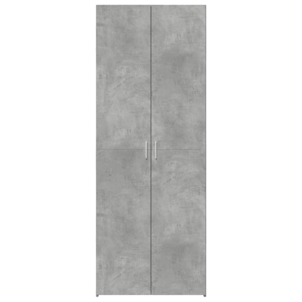 Betoninharmaa kaappi Mesca 70x42,5x185cm (puinen)