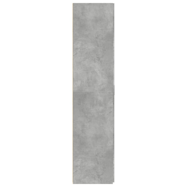 Betoninharmaa kaappi Mesca 70x42,5x185cm (puinen)