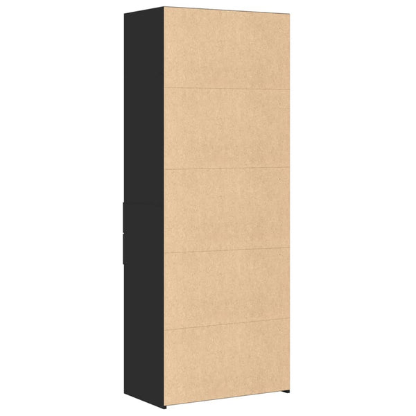Kaappi musta 70x42,5x185 cm tekninen puu