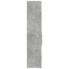 Kaappi betoninharmaa 70x42,5x185 cm tekninen puu