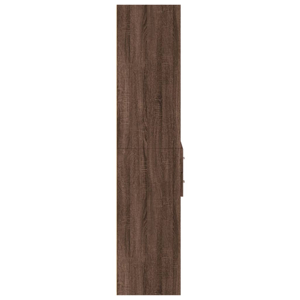 Kaappi ruskea tammi 70x42,5x185 cm tekninen puu