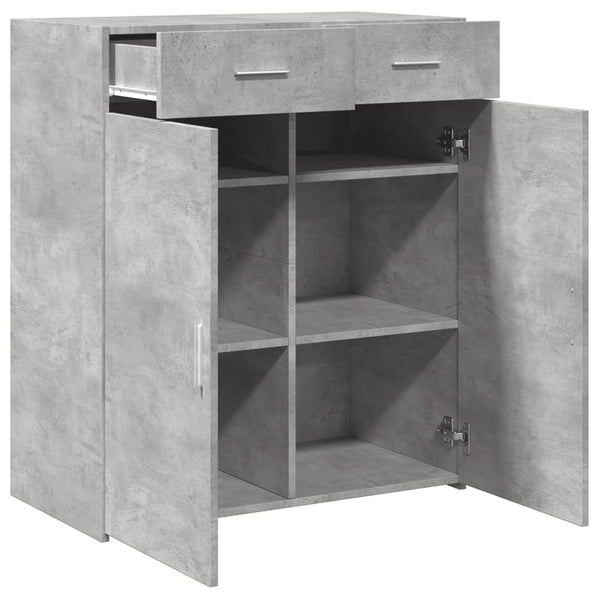 Senkki betoninharmaa 80x42,5x93 cm tekninen puu