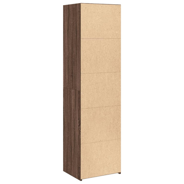 Kaappi ruskea tammi 50x41x185 cm tekninen puu
