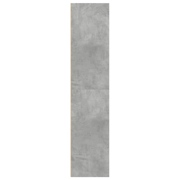 Kaappi betoninharmaa 70x41x185 cm tekninen puu