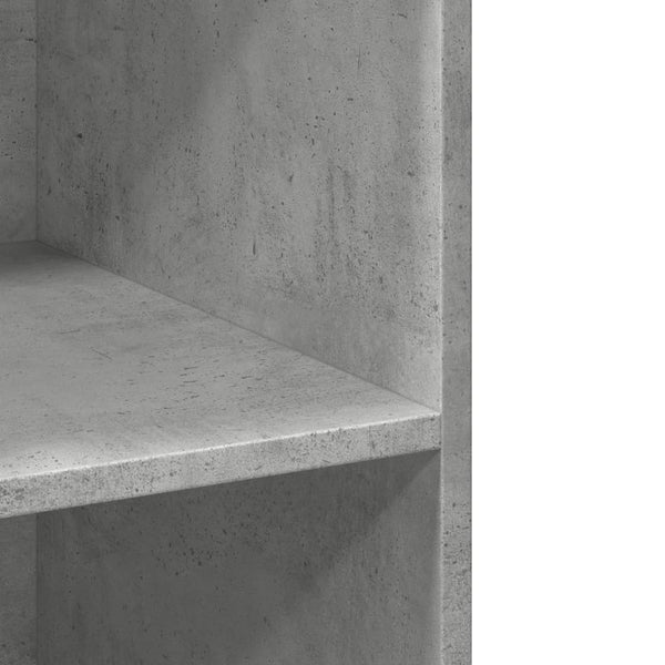 Kaappi betoninharmaa 70x41x185 cm tekninen puu