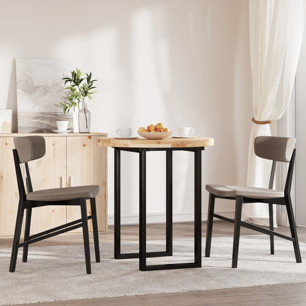 Pöytälevy pyöreä Ø70x4 cm täysi akasiapuu