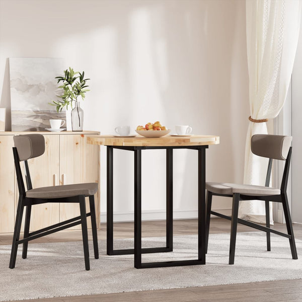 Pöytälevy pyöreä Ø80x4 cm täysi akasiapuu