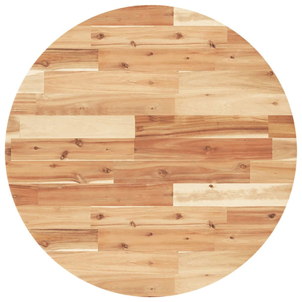 Pöytälevy pyöreä Ø70x4 cm täysi akasiapuu
