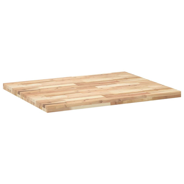 Pöytälevy suorakaide 100x80x4 cm täysi akasiapuu