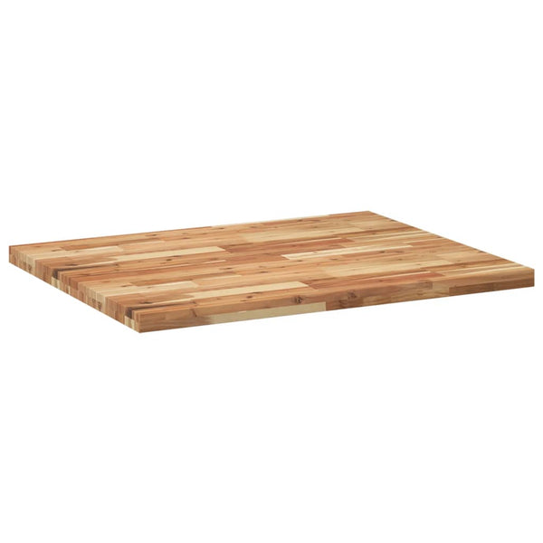 Pöytälevy suorakaide 100x80x4 cm täysi akasiapuu