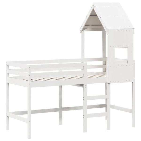 Valk parvisänky tikkailla ja katoksella Darwyn 90x190cm (mänty)